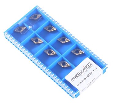 Accusize Industrial Tools Dcmt2151 Tin Coated Carbide Inserts 10 PcsBox 21041010