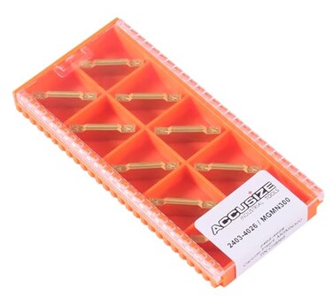 Accusize Industrial Tools Mgmn300 Tin Coated Carbide Inserts 10 PcsBox 24034026x10