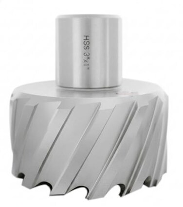 Accusize Industrial Tools HSS Annular Cutter 3 Dia 1 Cutting Depth 114 Weldon Shank ANSI Standard 20802053