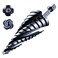 AugTouf toolant Four Spiral Flute Cobalt Step Drill BitPro 316 7812 Step Size Impact Ready Unibit Step Drill Bit 14 Hex Shank Step Bit for Metal Stainless Steel Aluminum Plastic
