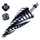 AugTouf toolant Four Spiral Flute Cobalt Step Drill BitPro 316 7812 Step Size Impact Ready Unibit Step Drill Bit 14 Hex Shank Step Bit for Metal Stainless Steel Aluminum Plastic