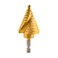 NEIKO 10174A Step Drill Bit 10 Steps 14 to 138 Straight High Speed Steel Titanium Nitride Coated 14 Quick Change Step Bits for Steel Metal Wood Plastic Unibit Cone Drill Bits Two Flute