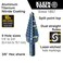 Klein Tools KTSB03 Step Drill Bit Double Fluted 3 14 to 34Inch with EasytoRead Markings and Targets 38Inch Hex Shank