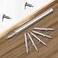 Yopolaz 100 Pcs Double Head Skirting Thread Seamless Nail Double Headed Nails Rust Proof No Trace Invisible Security Skirting Thread Screws Set 100 Pcs Extender