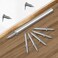 Yopolaz 100 Pcs Double Head Skirting Thread Seamless Nail Double Headed Nails Rust Proof No Trace Invisible Security Skirting Thread Screws Set 100 Pcs Extender
