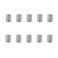 Micro Traders 10Pcs M8 to M10 Threaded Repair Insert Nut M8 x125 Female and M10 x 15 Male Thread Conversion Reducer Nut Stainless Steel Slotting Thread Adapter