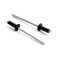 ISPINNER 100pcs 18 x 14 Aluminum Blind Rivets 32 x 6mm Pop Rivets Pack of 100 Black