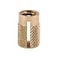 E-Z LOK EZ LOK Threaded Insert for Plastic Flush Brass Thread Inserts 1420 Pack of 25