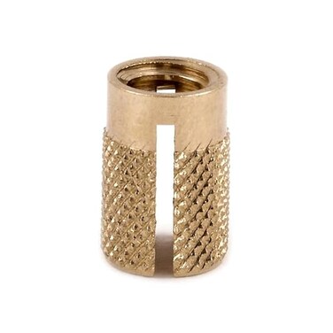 E-Z LOK EZ LOK Threaded Insert for Plastic Flush Brass Thread Inserts 1420 Pack of 25