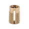 E-Z LOK EZ LOK Threaded Insert for Plastic Flush Brass Thread Inserts 1420 Pack of 25