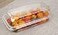 Golden Apple Clear Plastic Square Hinged Food Container 5 Length x 9 Width x 3 Depth 20pieces