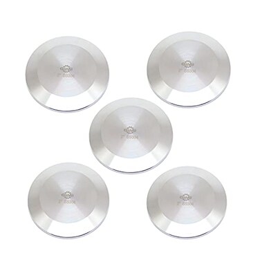 QiiMii 2 Inch Sanitary Tri Clamp Clover Solid End Cap 304 Stainless Steel 5 pack