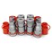 Summit Hydraulics 12 Skid Steer Flat Face Hydraulic Quick Connect CouplersCouplings Set wDust Caps 4 Sets