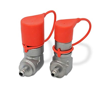 Summit Hydraulics 90 Degree Flat Face Skid Steer Hydraulic Quick Connect Coupler Set 38 JIC Male Thread