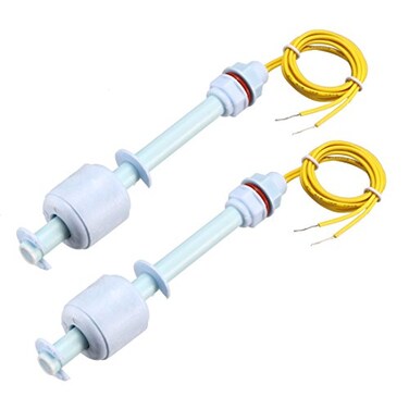 uxcell PP Float Switch for Water Pump Tank Liquid Water Level Sensor M10 115mm Length Blue 2pcs
