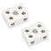 uxcell 2 Way Ceramics Terminal Blocks Porcelain Ceramic Connectors for Electrical Wire Cable 2pcs