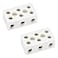 uxcell 3 Way Ceramics Terminal Blocks High Temp Porcelain Ceramic Connectors for Electrical Wire Cable 2pcs