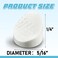 Landical 100 Pcs Entry Door Screw Hole Plugs Door Frame Plugs Diameter 516 x 14 Compatible with OdlWestern Reflection Frame Doorway Window Screw Hole Inserts Plastic White