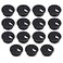 Petutu 15 Pack 15 Inch Desk Cable Hole Cover Grommet Plastic Wire Cord Black