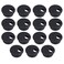 Petutu 15 Pack 15 Inch Desk Cable Hole Cover Grommet Plastic Wire Cord Black