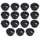 Petutu 15 Pack 15 Inch Desk Cable Hole Cover Grommet Plastic Wire Cord Black