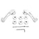 KIMISS Window Crank Handle Winder2pcs Alloy Window Handle Riser Winder Crank Fit for Classic CarSliver