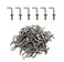 IDEALSV 100 Pcs 12 Small L Shaped Screw in Right Angle Hooks Square Bend Hook Jewelry Hooks Silver