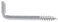 Hardware Essentials 320498 0080inch x 1inch 100 Pack Square Bend Hook 0080 Inch x