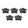 POWERTEC 5 Pack 51618 5 Star Knobs Threaded Clamping Knobs for T Track Table Saw Accessories Featherboard Woodworking Jigs on Miter Saw Router Table Drill Press 71071V