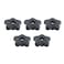 POWERTEC 5 Pack 51618 5 Star Knobs Threaded Clamping Knobs for T Track Table Saw Accessories Featherboard Woodworking Jigs on Miter Saw Router Table Drill Press 71071V