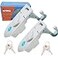 WJSKDQ 2Pcs Compression Latches Flush Sealed Lever Latch Zinc Alloy Adjustable Compression Latches Lock Large Lever Hand Operated Silver