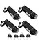 WJSKDQ 4Pcs Compression Latch Lock Trigger Latch Lock Compression Latches Flush Mount Zinc Alloy Adjustable Lever Hand Operated Black