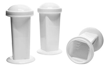 EISCO 3PK Coplin Jars Staining Hold 510 Slides Each Polypropylene