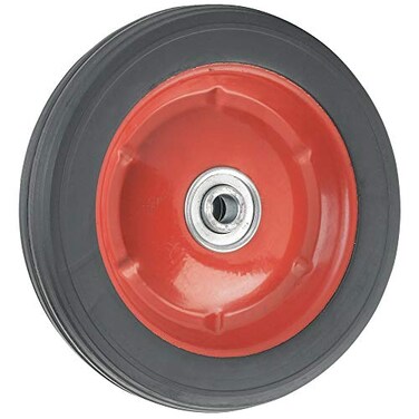 Shepherd Flat Free Solid Rubber Wheel Assemblies Replacement Hand Truck Wheels 7x15 12 Bore Hole Diameter HeavyDuty Solid Rubber Wheels 55 lbs Load Capacity