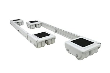 Shepherd Hardware 9601 Stamped Steel Adjustable Appliance Rollers 2Pack