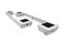 Shepherd Hardware 9601 Stamped Steel Adjustable Appliance Rollers 2Pack