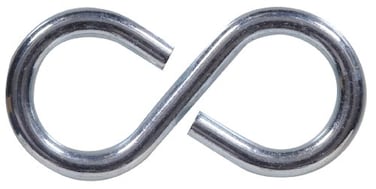 Hardware Essentials S Hook 158 Zinc Finish 100Pack