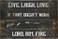 Hillman 844673 Live Laugh LoveLoad Aim Fire Sign Aluminum 12x18 inches