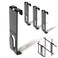 NACETURE Gridwall Hooks 16 Pcs Display Hook for Grid Wall Panel Grid Hooks with Extra Hanger On The Bottom Durable Wall Panel for Hanging Retail