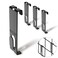 NACETURE Gridwall Hooks 16 Pcs Display Hook for Grid Wall Panel Grid Hooks with Extra Hanger On The Bottom Durable Wall Panel for Hanging Retail