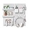 EVDBOBO Wall Organizer Peg Board Elevate And Declutter Your Gaming And Office Create A Perfectly Structured SpaceWhite