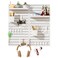 SHGJSOFT SHGJSOFT Peg Board Wall Organizer Panels 22pcs Includes 4 White Pegboards Accessories Plastic Pegboard for HomeOffice Craft Room Gaming Setup 2424 Wall Mount Display Pegboard Panel Kits