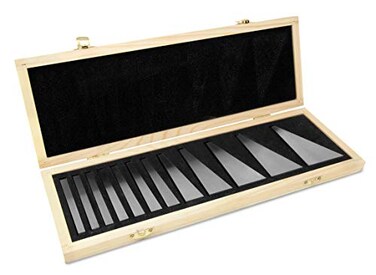 WEN 10412 12Piece Steel Angle Gauge Block Set with Case