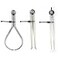 Big Horn 19053C 3 Pieces 8Inch Spring Caliper Divider Set