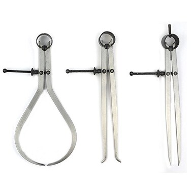 Big Horn 19053C 3 Pieces 8Inch Spring Caliper Divider Set