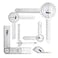 ASA TECHMED 6 Pcs 360 12 8 and 6 Inch Medical Spinal Goniometer Angle Protractor Angle Ruler
