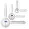 ASA TECHMED 3 Pcs Goniometer Set 12 8 6 Inch Medical Spinal Goniometer Angle Protractor Angle Ruler