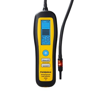 Fieldpiece DR58 Heated Diode Refrigerant Leak Detector UltraSensitive Leak Sniffer with Large Backlite LCD Screen Lightweight HVAC Tool