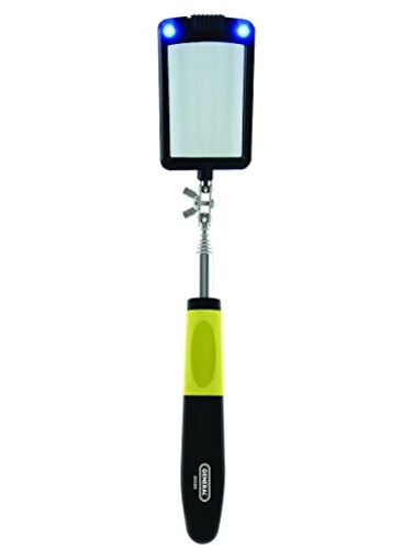 General Tools 80560 Telescoping LED Lighted Inspection Mirror 360 Swivel for Extra Viewing 33 inches