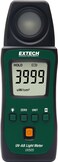 Extech UV505 Pocket UVAB Light Meter Compact Portable UVAUVB Meter Measures UV Intensity Peak Hold MinMax Backlit LCD Field Laboratory Sunlight Monitoring